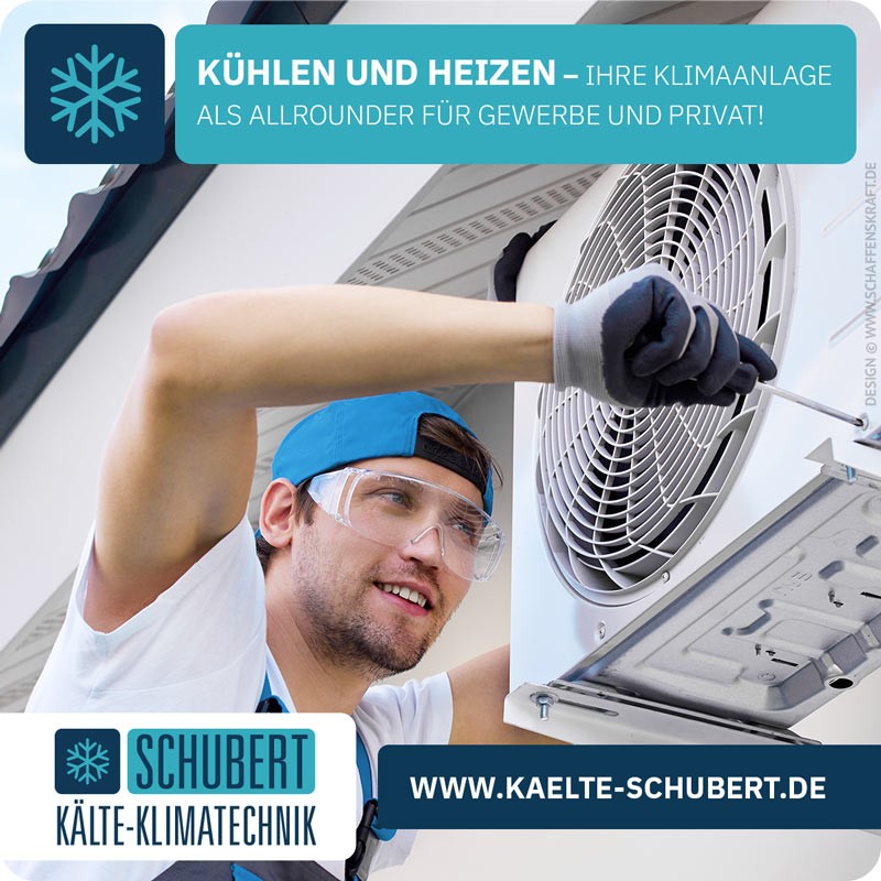 Techniker wartet Klimaanlage